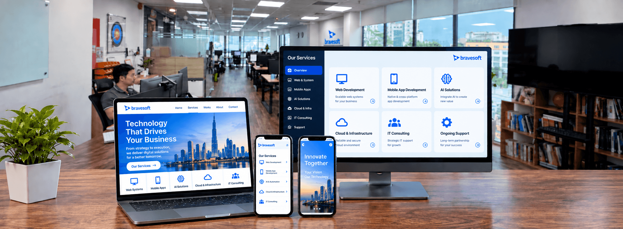 bravesoft Vietnam services banner